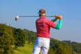 Man playing golf